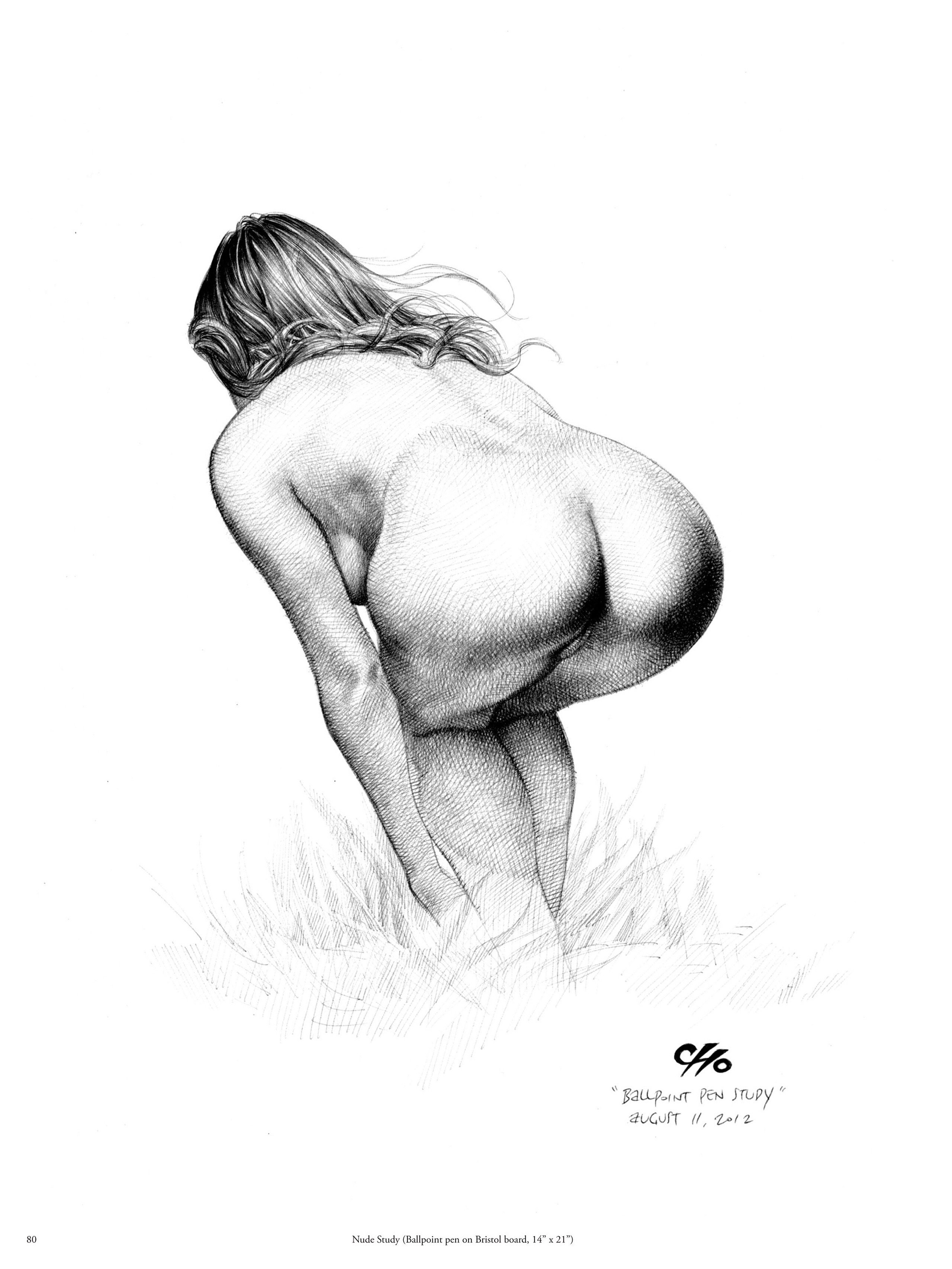 голые женские попы рисунки фото 5