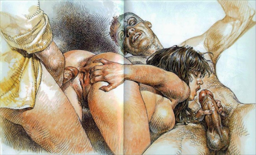 Эротические комиксы Паоло Серпиери