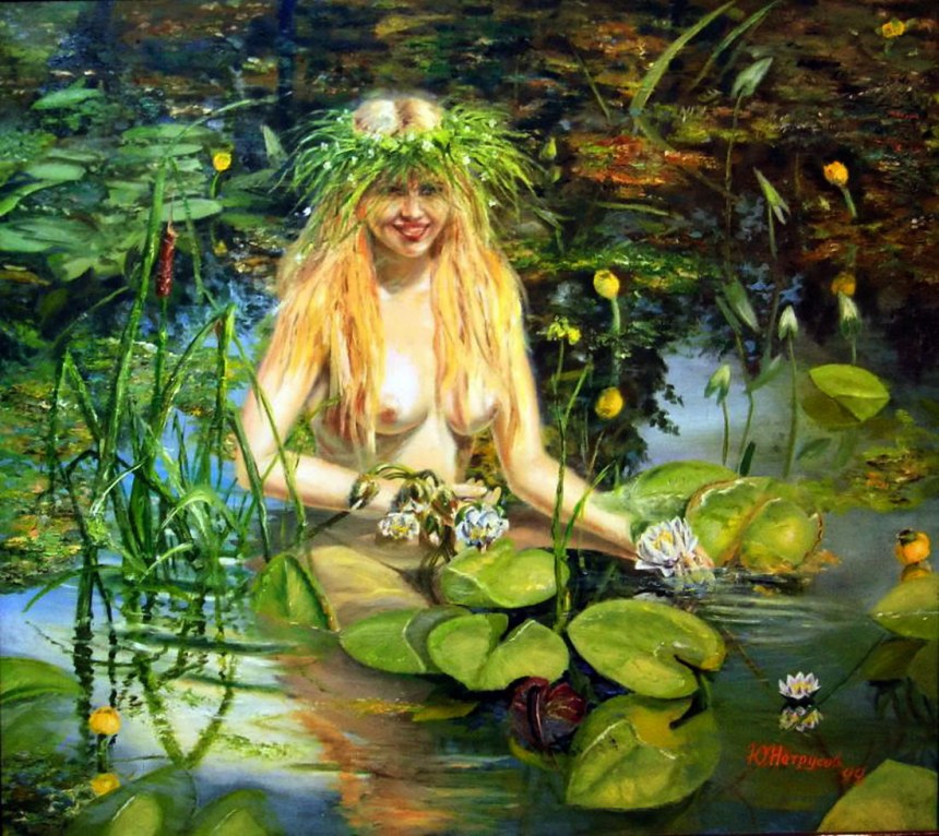Ночь на Ивана Купалу живопись ню