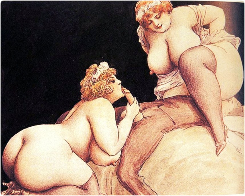 Большие Рисованные голые женщины