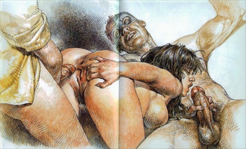 Нарисованные порно-рисунки