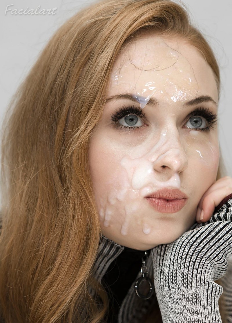 Софи тёрнер fake facial