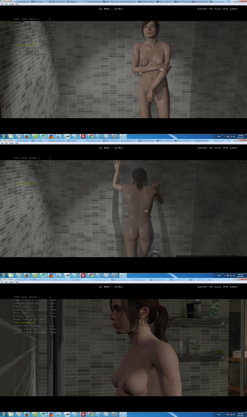 Эллен пейдж Beyond two Souls сцена в душе