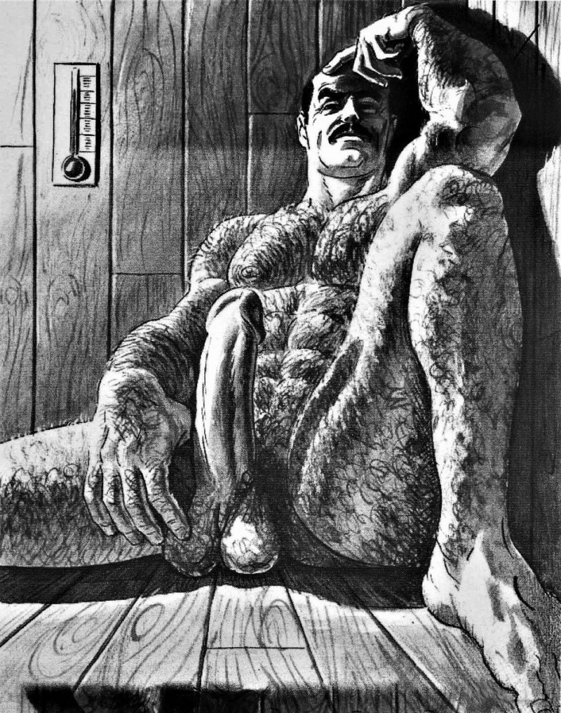 Красивые черно-белые гей-порно рисунки