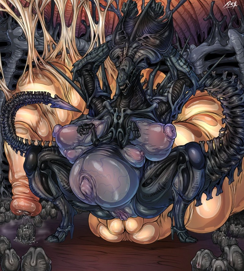 Ксеноморф Egg Королева самка hentai
