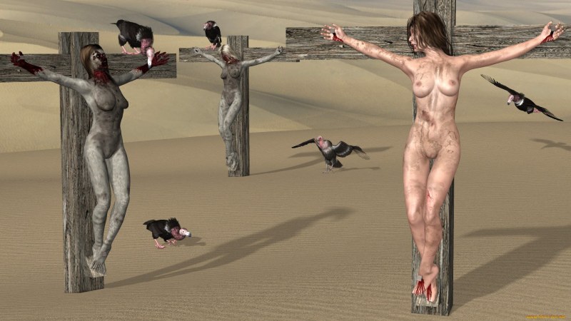 Казни женщин 3d Графика