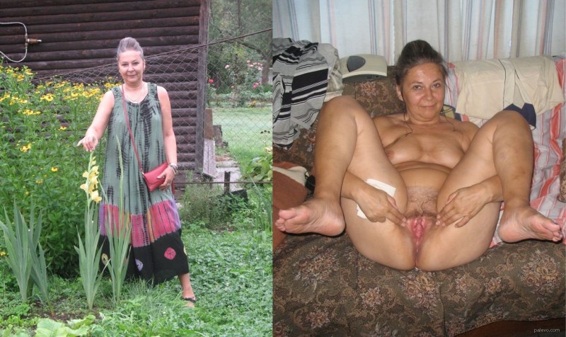 Голые старушки на природе
