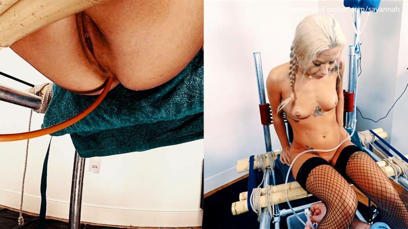 Inflating the tits with a Water enema xvidios